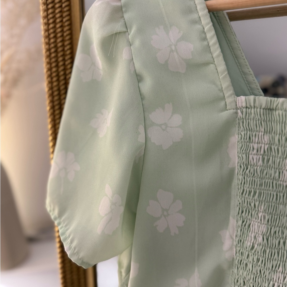 Abercrombie & Fitch Mint Smocked Dress - Picture 13 of 14